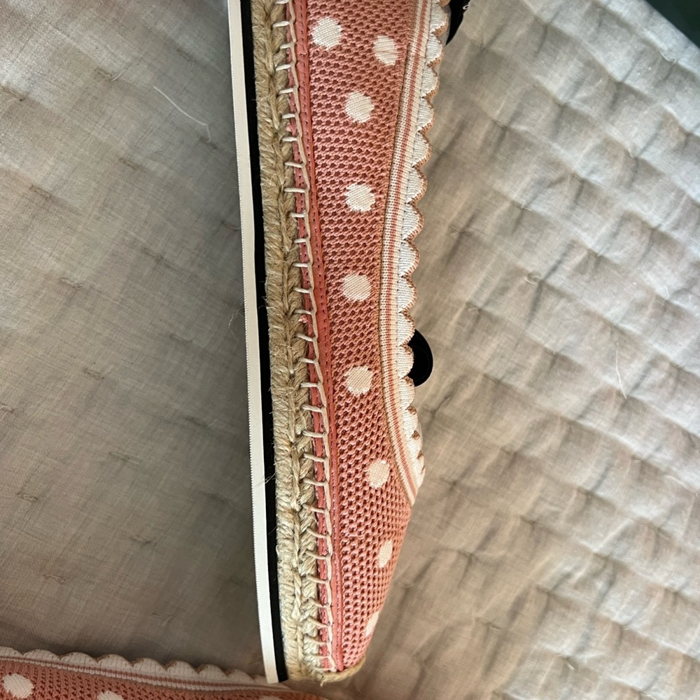NIB Kate Spade Knottingham Knit Espadrille in Flirty Rose/Optic White Size 9 - Picture 2 of 8